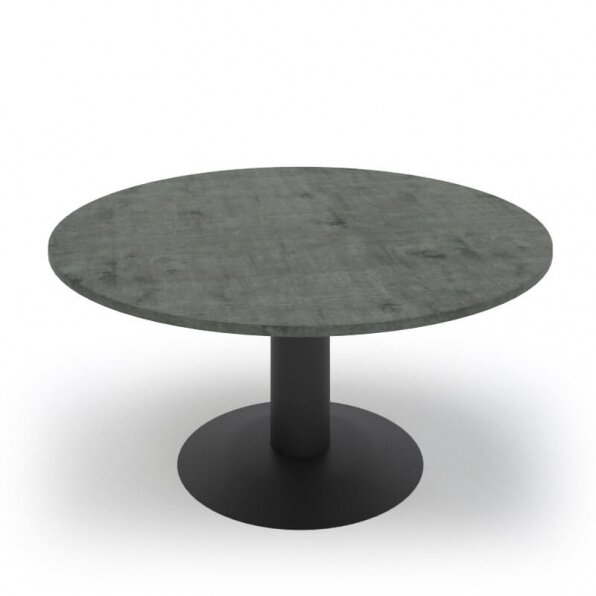 שולחן המתנה עגול עם רגל