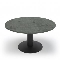 שולחן המתנה עגול עם רגל